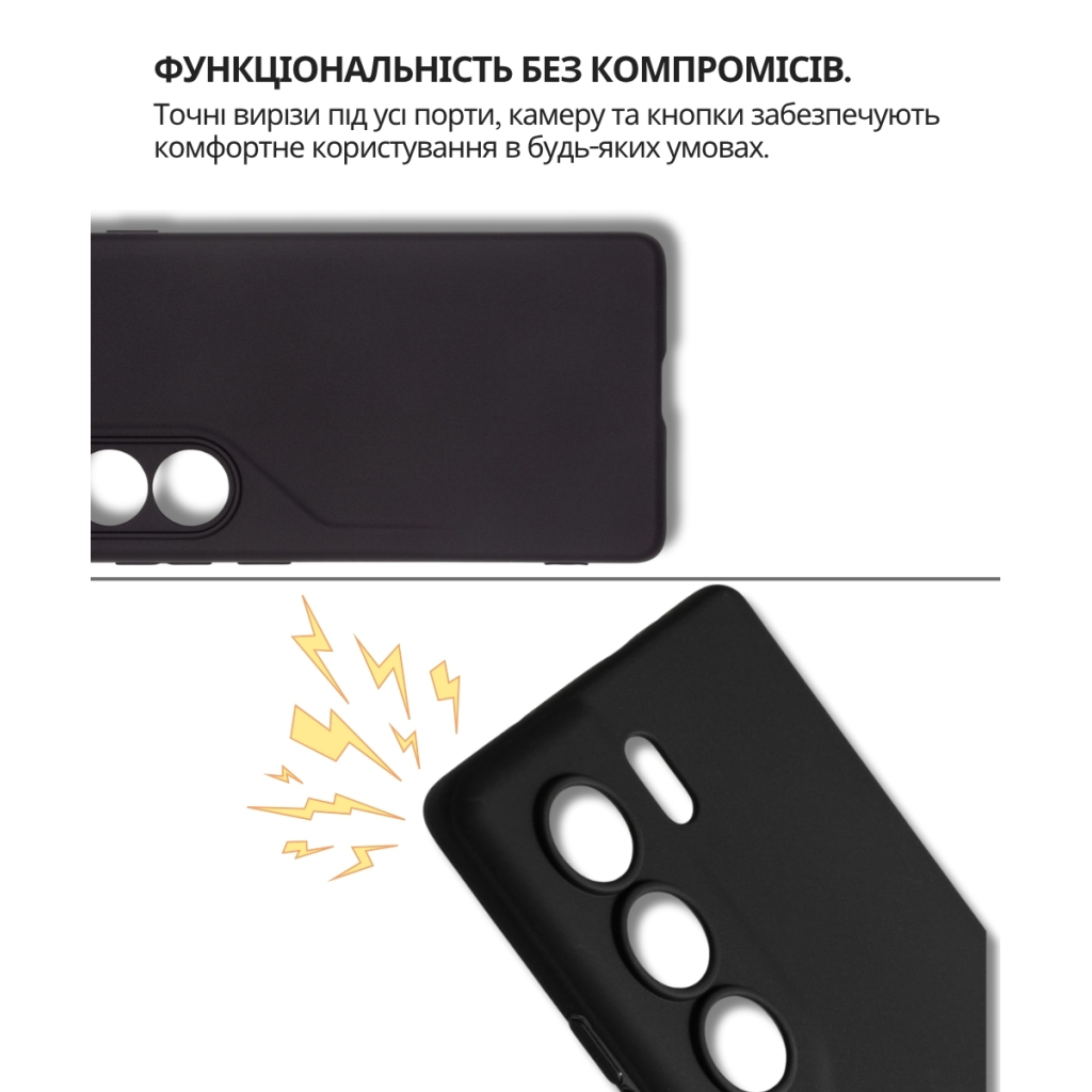 Чохол-накладка BeCover для Tecno Camon 40 (CM5) Black (714679) фото