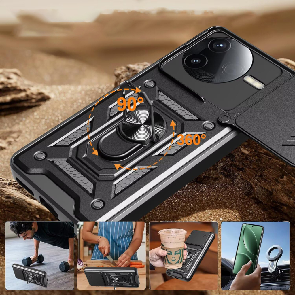 Чохол до мобільного телефона BeCover Military Poco F7 Pro Black (713536) фото4