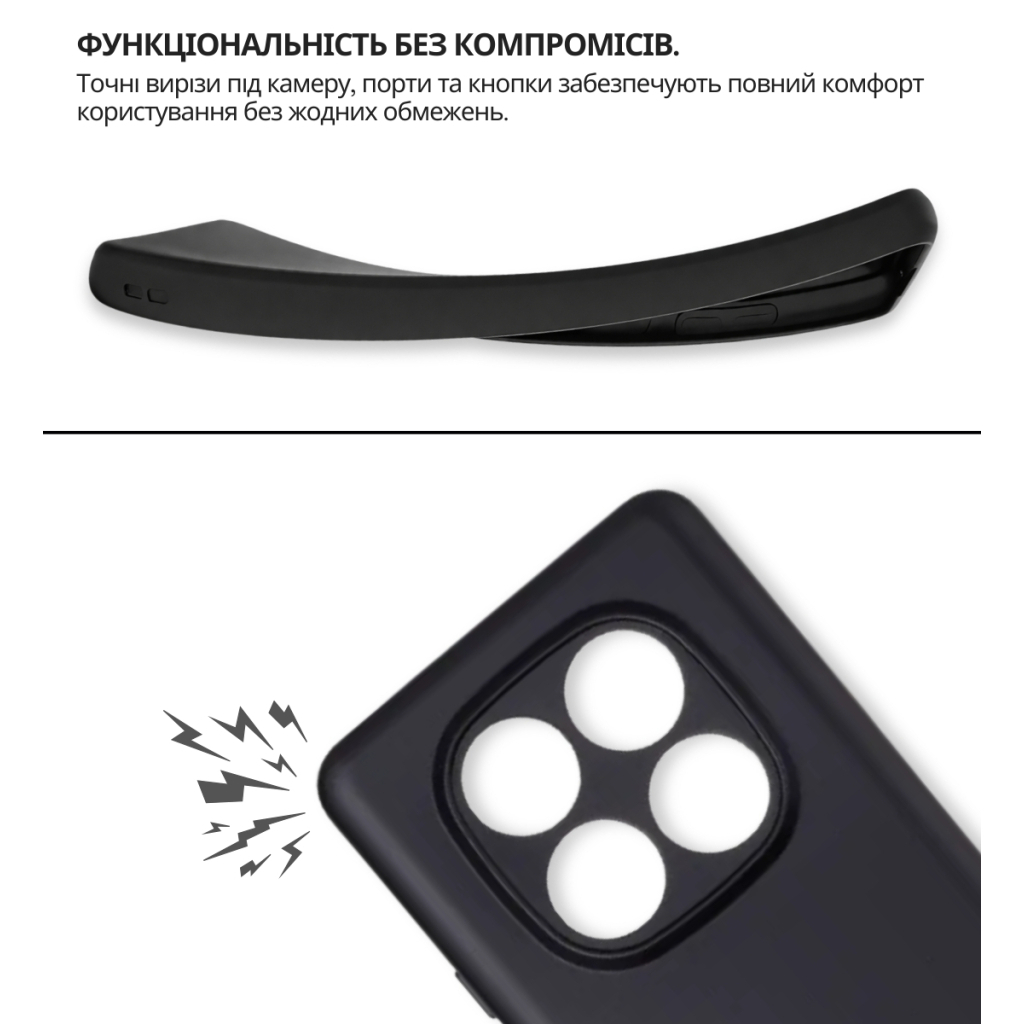 Чохол-накладка BeCover для Xiaomi Redmi Note 15 Pro Plus 5G Black (714976) фото