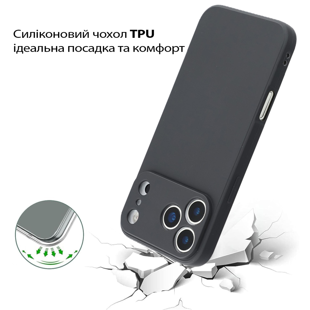 Чохол-накладка BeCover для Apple iPhone 17 Pro Max Black (713762) фото3