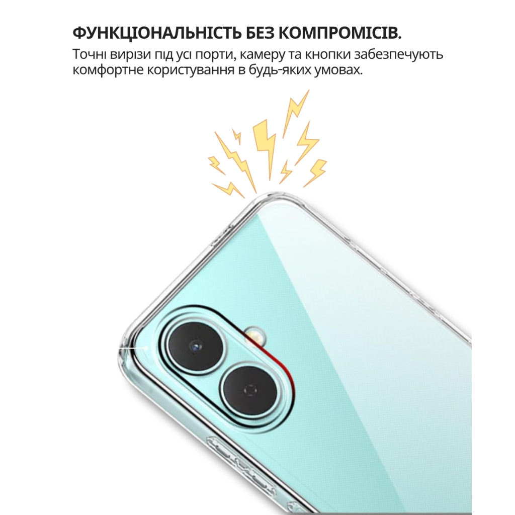 Чохол-накладка BeCover для Tecno Spark Go 2 (KM4) Transparancy (714682) фото3