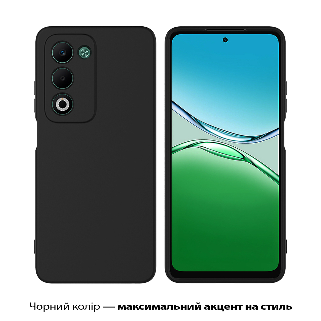 Чохол до мобільного телефона BeCover Silicone Oppo A5 2025 4G/5G Black (713790) фото2