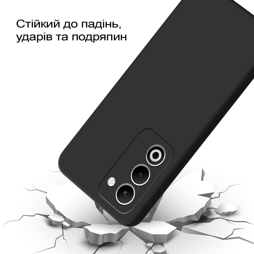 Чохол до мобільного телефона BeCover Silicone Oppo A5 2025 4G/5G Black (713790) фото3
