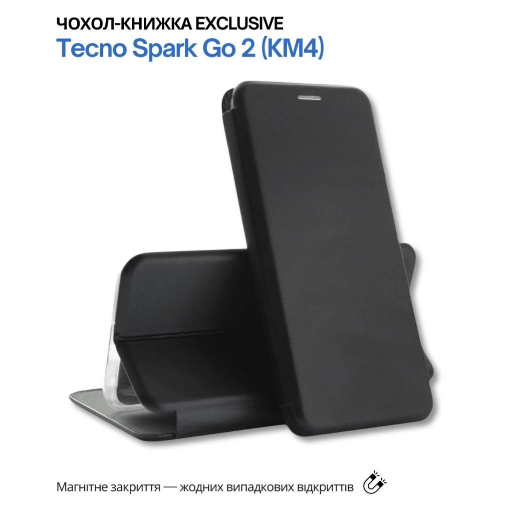 Чохол-книжка BeCover Exclusive для Tecno Spark Go 2 (KM4) Black (715006) фото6