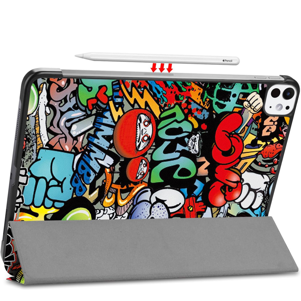 Чехол-книжка BeCover Smart Case для Apple iPad Pro 11" M4 2024 Graffiti (711637) фото4