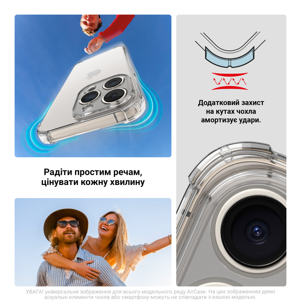 Чехол Armorstandart Air Force Samsung A37 5G Camera cover Clear (ARM89671) фото5
