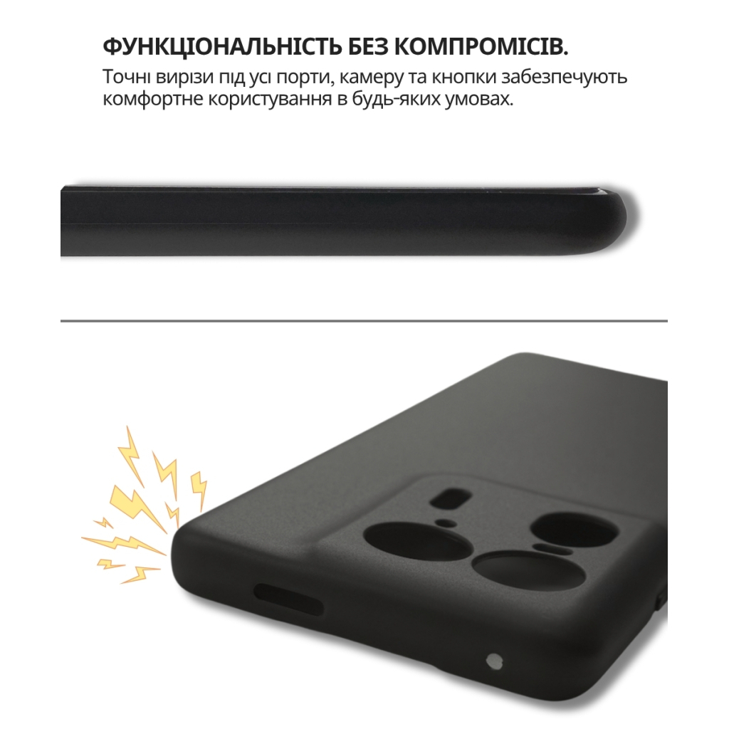Чохол-накладка BeCover для Motorola Edge 50 Ultra Black (714689) фото3
