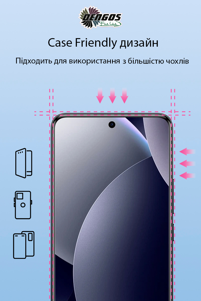 Скло захисне Dengos Full Glue Xiaomi Redmi Note 15 Pro 4G Black (TGFG-445) фото3