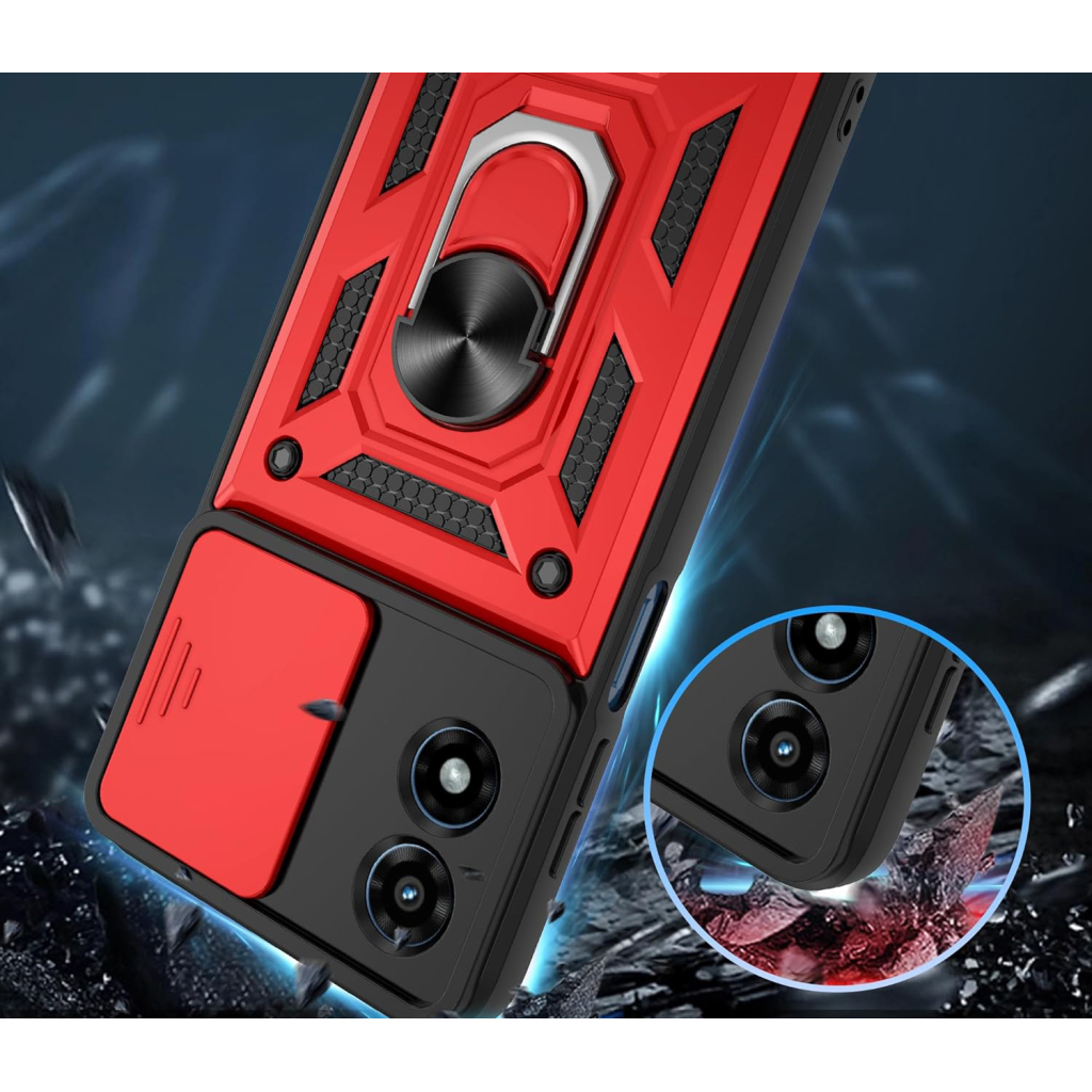 Чохол-накладка BeCover Military для Motorola Moto G04/G04s Red (713065) фото2