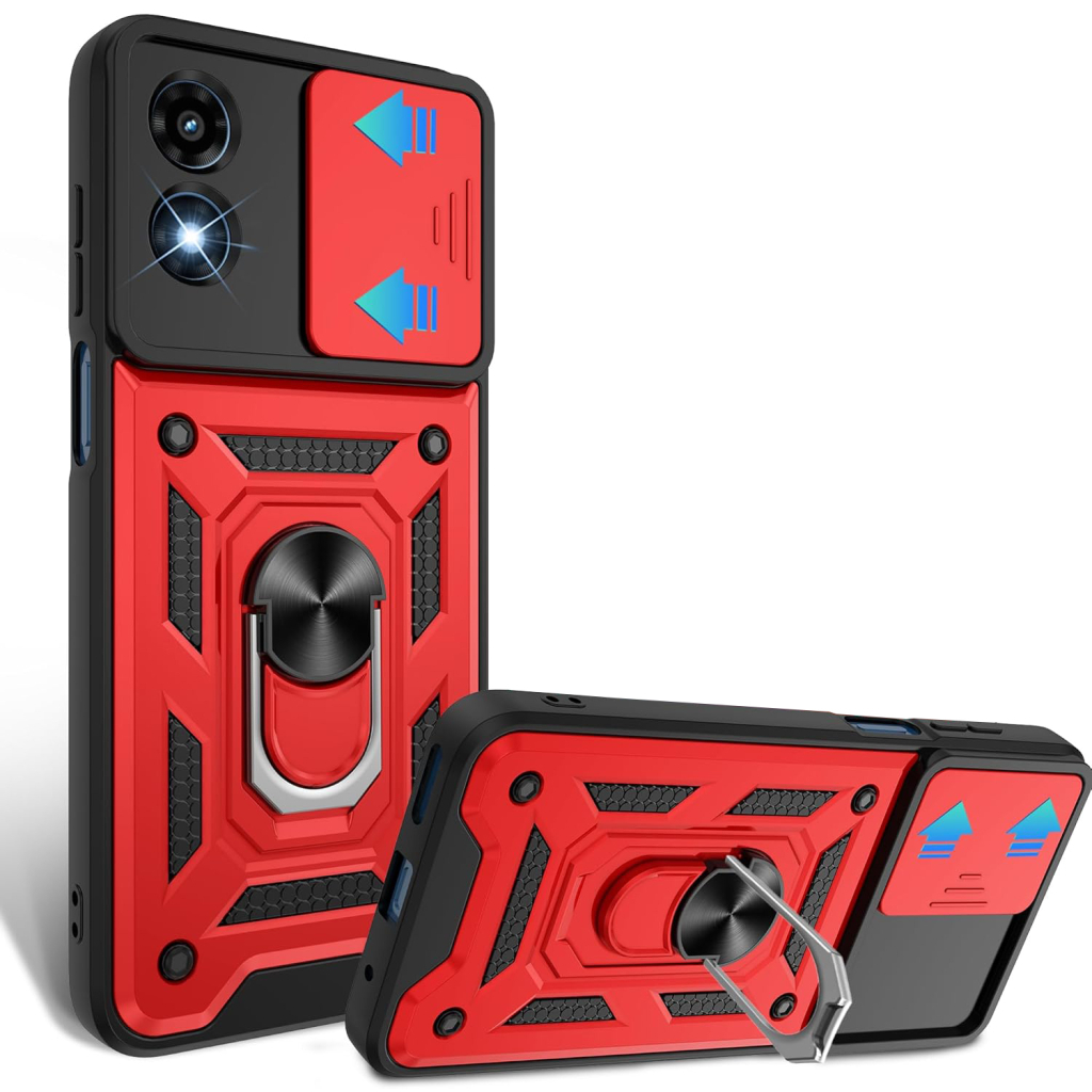 Чохол-накладка BeCover Military для Motorola Moto G04/G04s Red (713065) фото6