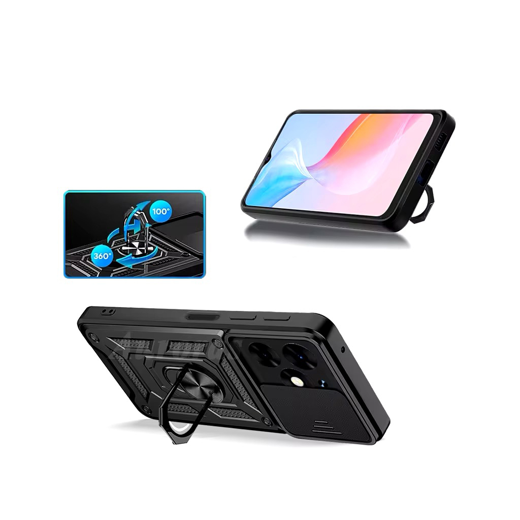 Чохол-накладка BeCover Military для Tecno Spark 20 (KJ5n) Black (712168) фото2