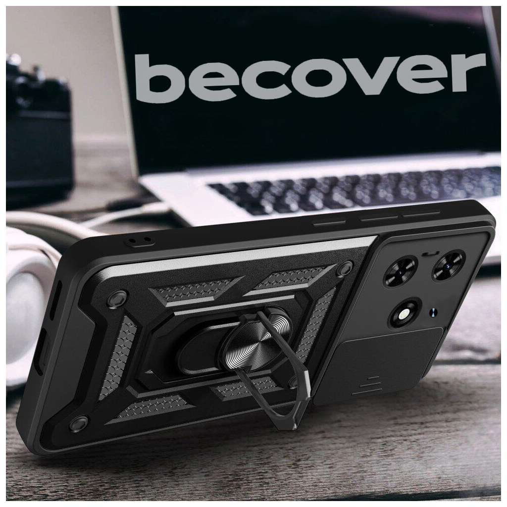 Чохол-накладка BeCover Military для Tecno Spark 20 (KJ5n) Black (712168) фото4