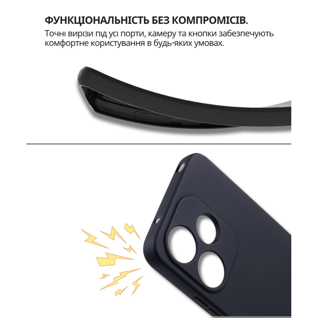 Чохол-накладка BeCover для Xiaomi Redmi 13x Black (714685) фото4