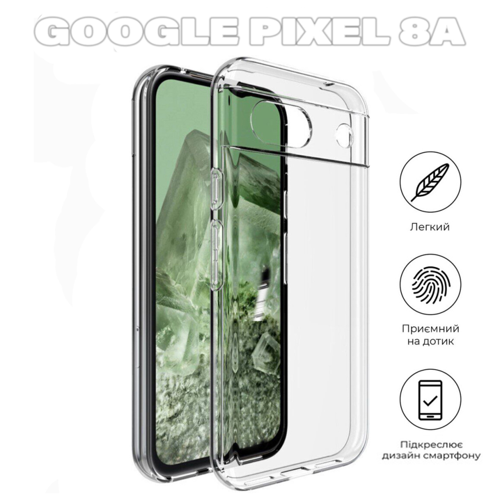 Чохол-накладка BeCover для Google Pixel 8a Transparancy (711662) фото5
