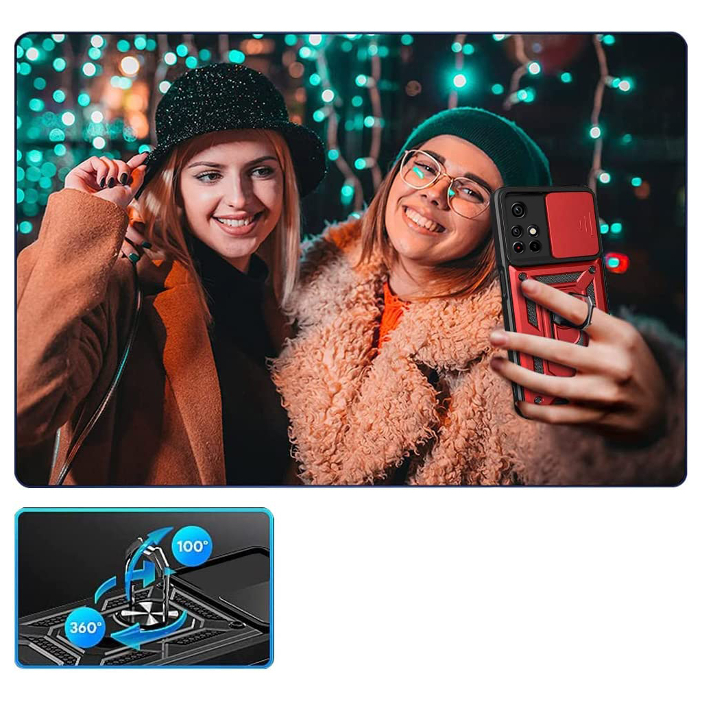 Чохол-накладка BeCover Military для Xiaomi Poco M4 Pro 5G Red (707122) фото3