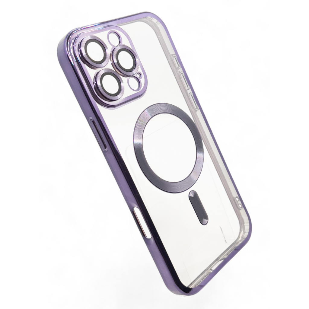 Чохол-накладка BeCover TPU Chrome Case MagSafe для Apple iPhone 16 Pro Purple (712084) фото