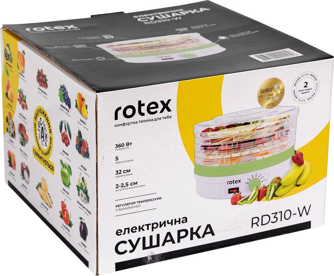 Сушка для овощей и фруктов Rotex RD310-W фото5