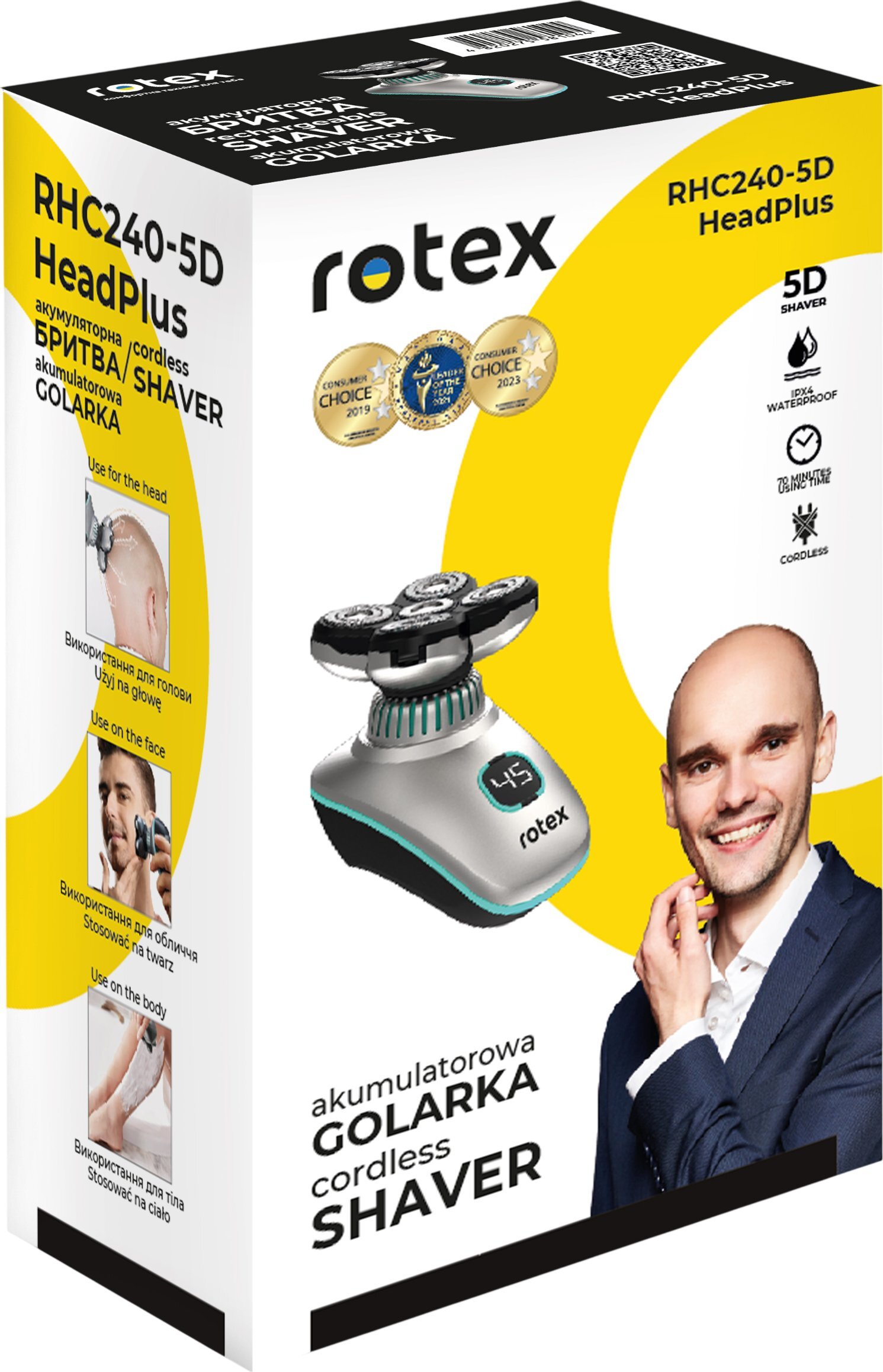 Электробритва Rotex RHC240-5D HeadPlus фото11