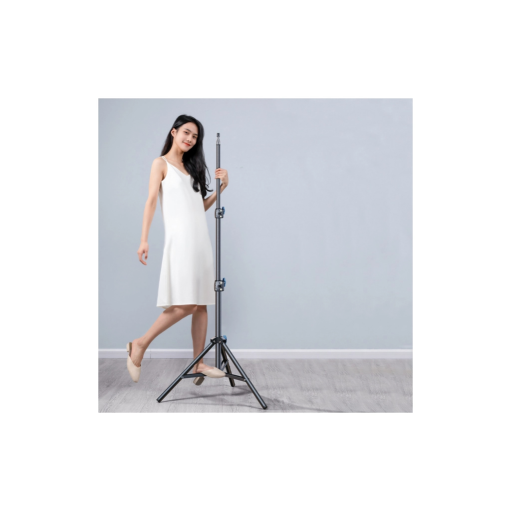 Штатив RTAKO RLD-001 1.7M Matte Carbon Steel Tripod Black (6975068278620) фото