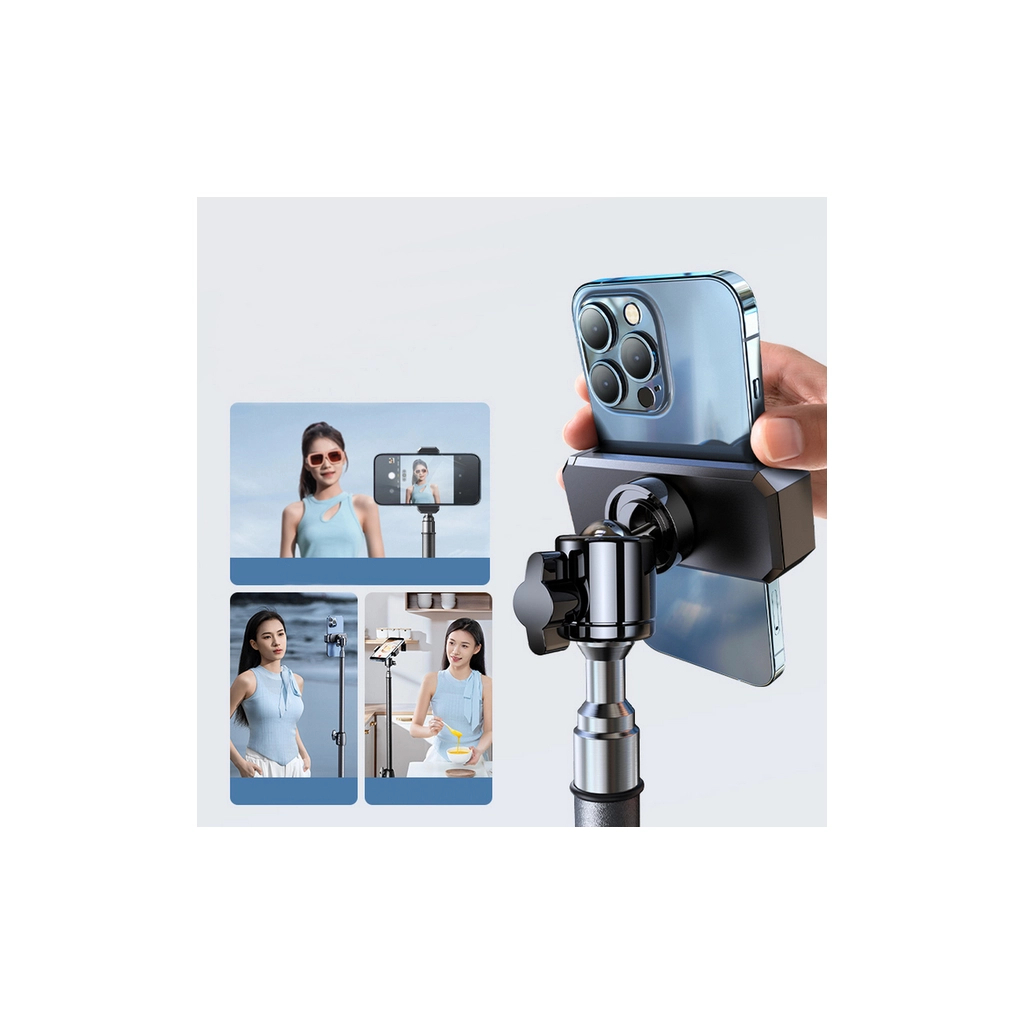 Штатив RTAKO RLD-001 1.7M Matte Carbon Steel Tripod Black (6975068278620) фото