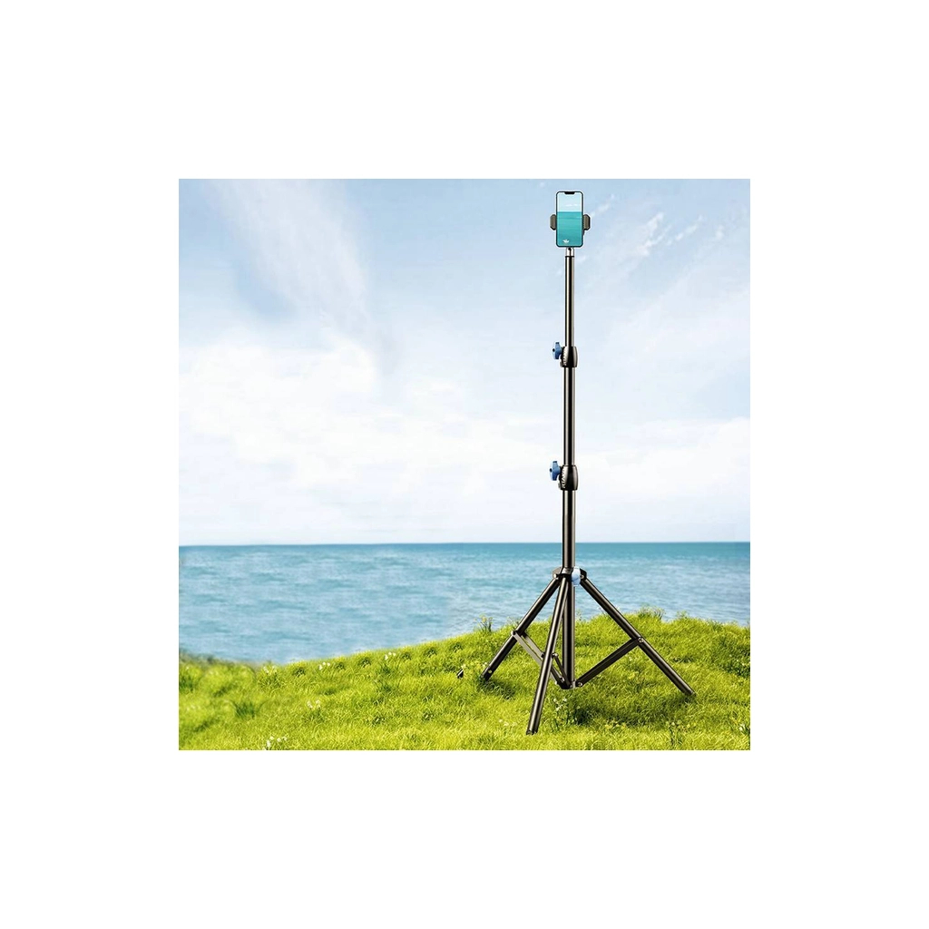 Штатив RTAKO RLD-001 1.7M Matte Carbon Steel Tripod Black (6975068278620) фото
