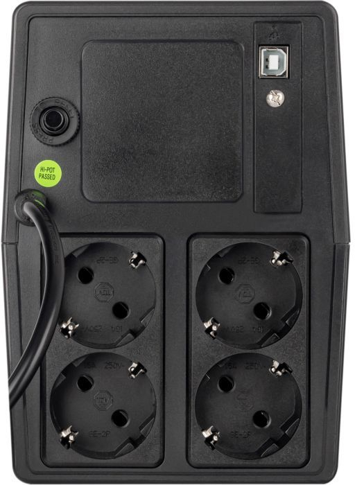 ДБЖ Prologix 1500 Lin.int., AVR, 4 x євро, USB, пластик (PLPU1500VA4LED) фото