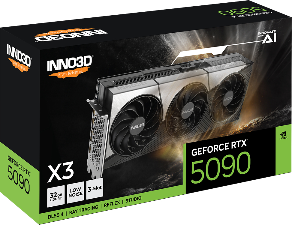 Видеокарта INNO3D NVIDIA RTX 5090 X3 32GB GDDR7 (N50903-32D7-17593928) фото4