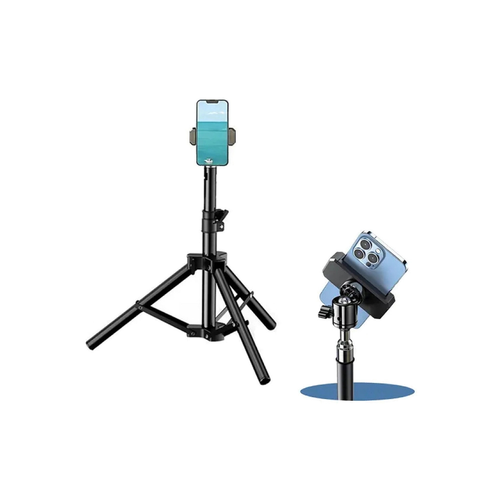 Штатив Rtako ZJ-ZB01 55CM Matte Finish Carbon Steel Tripod Black (6930539528246) фото2