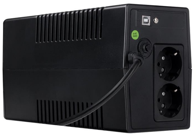 ИБП Prologix 800 Lin.int., AVR, 2 x евро, USB, пластик (PLPU800VA2LED) фото3