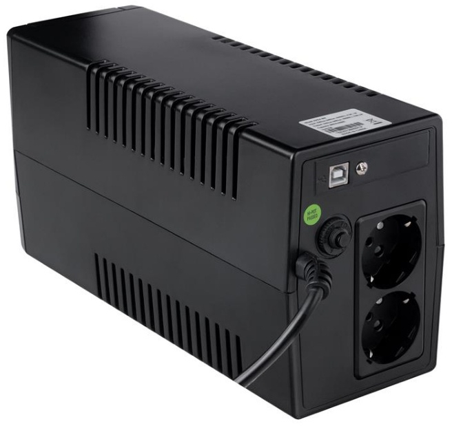 ИБП Prologix 800 Lin.int., AVR, 2 x евро, USB, пластик (PLPU800VA2LED) фото4