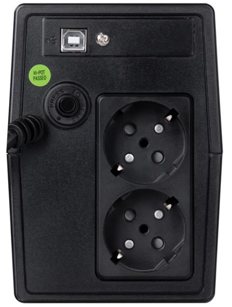 ИБП Prologix 800 Lin.int., AVR, 2 x евро, USB, пластик (PLPU800VA2LED) фото2