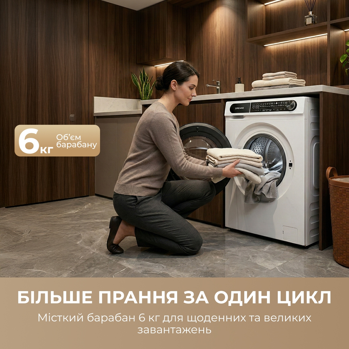 Стиральная машина Dreame S6 (DWF06S30CA) фото6