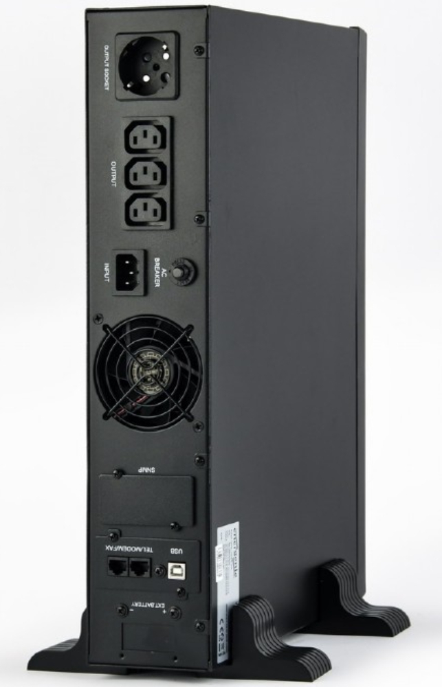 ДБЖ EnerGenie EG-UPSRACK-10 1000VA, Line Int., AVR, 3xIEC+1xSchuko, метал фото