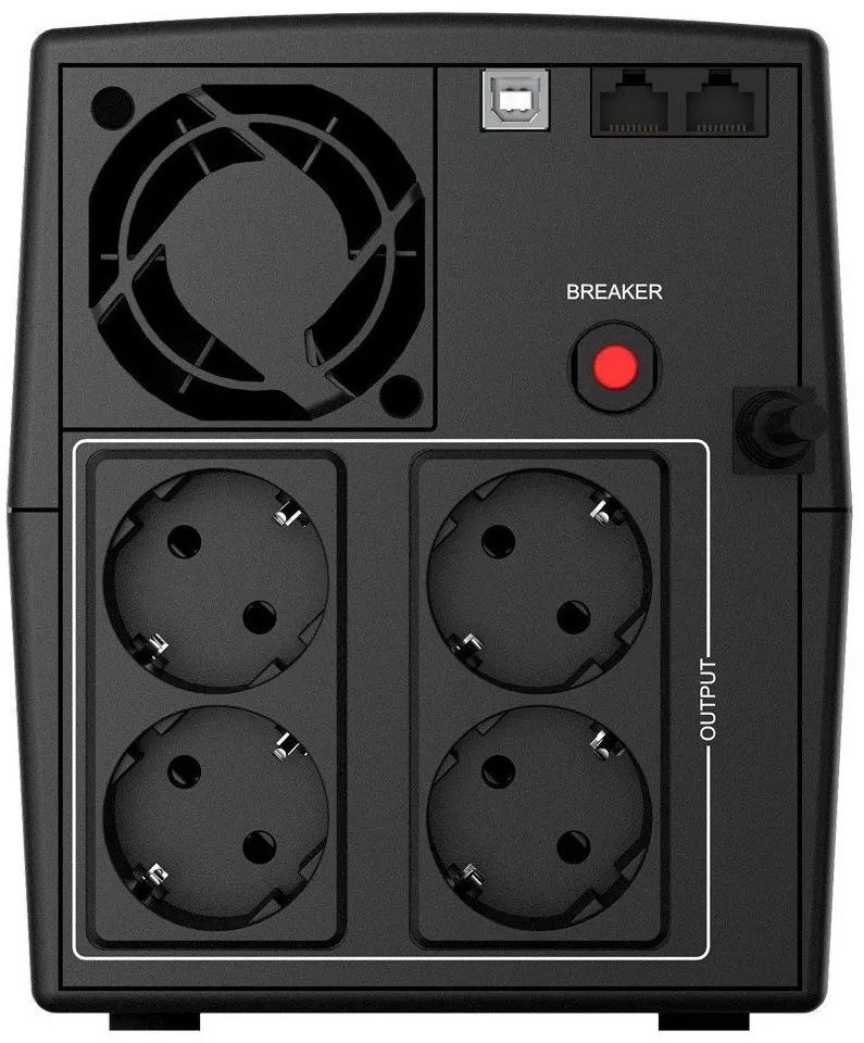 ИБП Njoy Keen 2000 Lin.int., AVR, 4 x евро, USB, пластик (UPLI-LI200KU-CG01B) фото