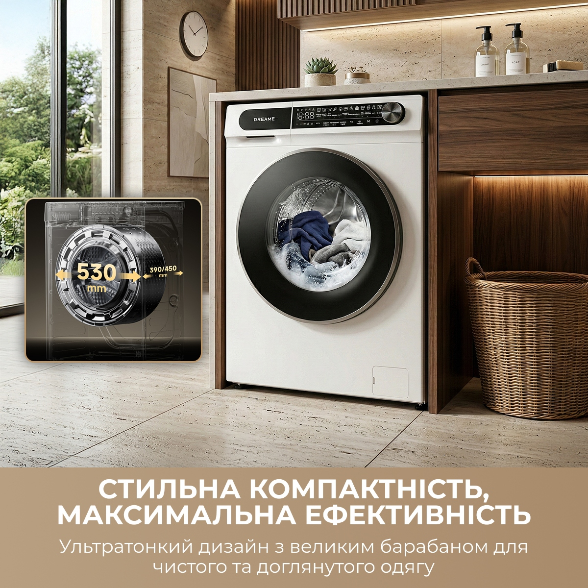 Стиральная машина Dreame S8 (DWF08S50CA) фото6