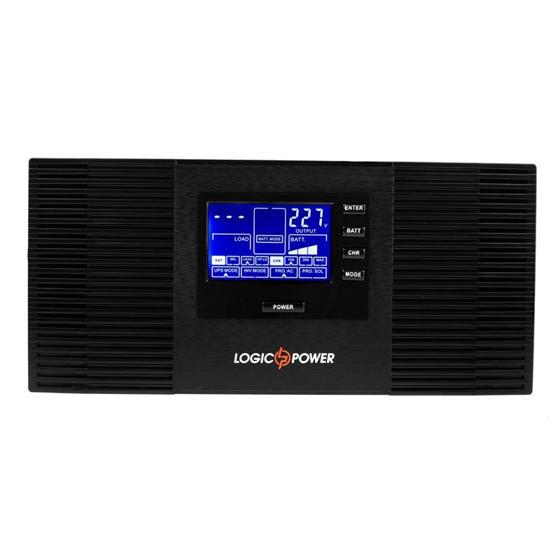 ИБП LogicPower LPM-PSW-1500VA (1050 Вт), Lin.int., AVR, 2 x евро, метал фото