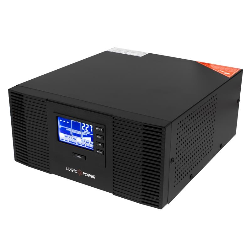 ИБП LogicPower LPM-PSW-1500VA (1050 Вт), Lin.int., AVR, 2 x евро, метал фото