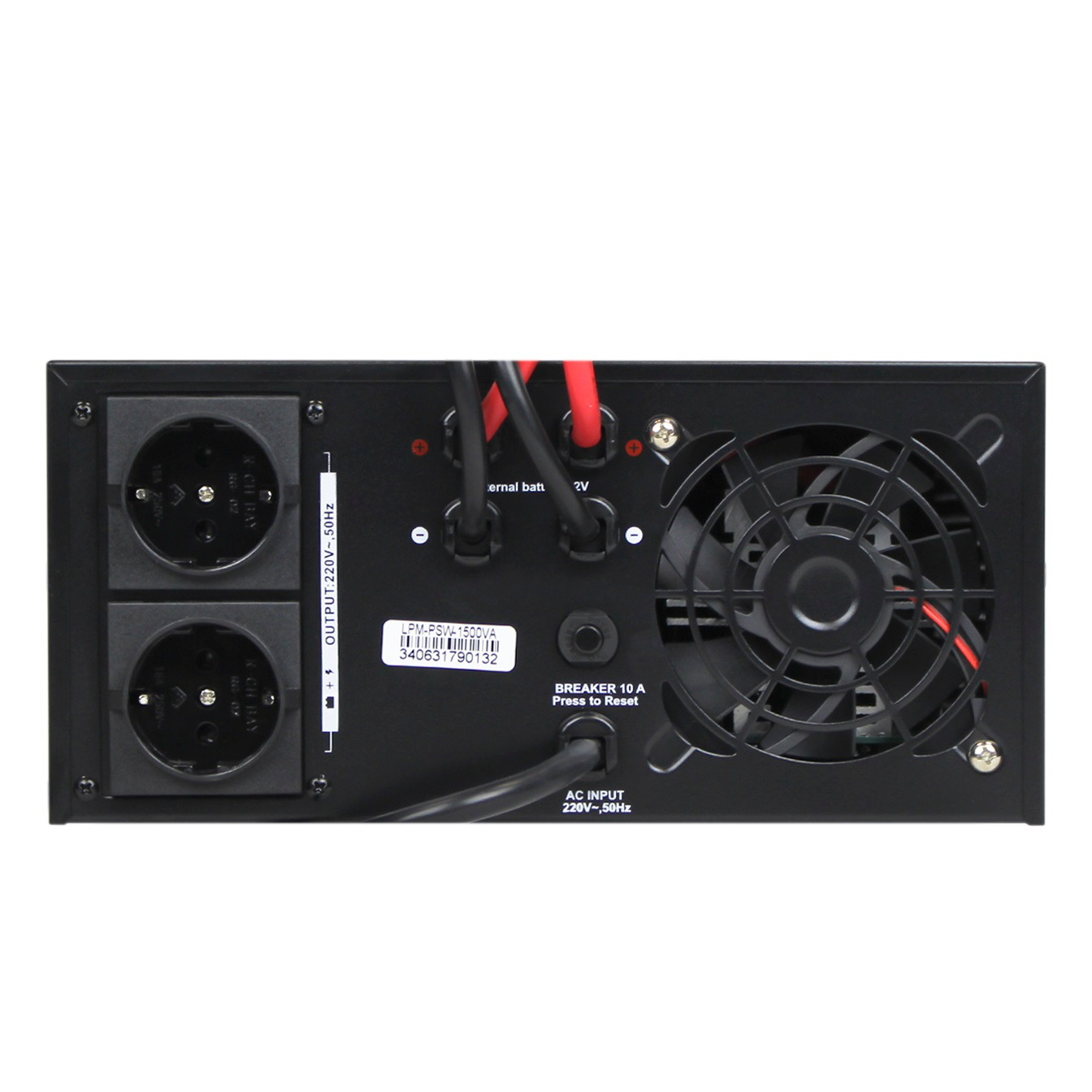 ИБП LogicPower LPM-PSW-1500VA (1050 Вт), Lin.int., AVR, 2 x евро, метал фото