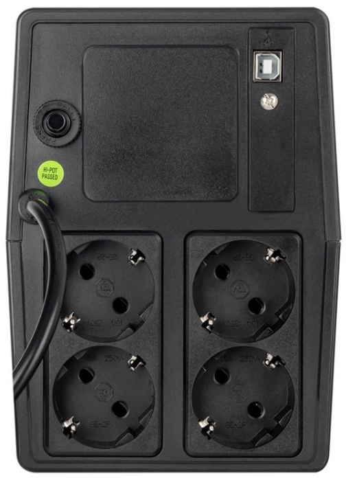 ДБЖ Prologix 1000 Lin.int., AVR, 4 x євро, USB, пластик (PLPU1000VA4LED) фото