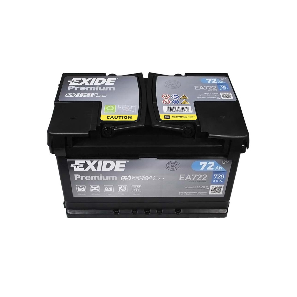Акумулятор автомобільний EXIDE PREMIUM 72A (EA722) фото3