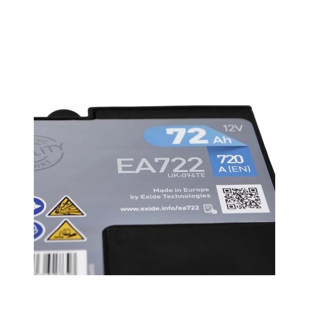 Акумулятор автомобільний EXIDE PREMIUM 72A (EA722) фото5