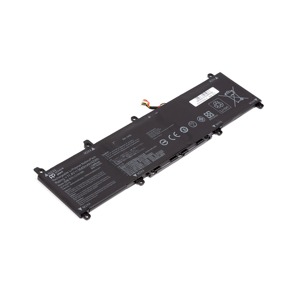 Аккумулятор для ноутбука PowerPlant ASUS VivoBook S13 (C31N1806) 11.4V 3640mAh (NB431458) фото2