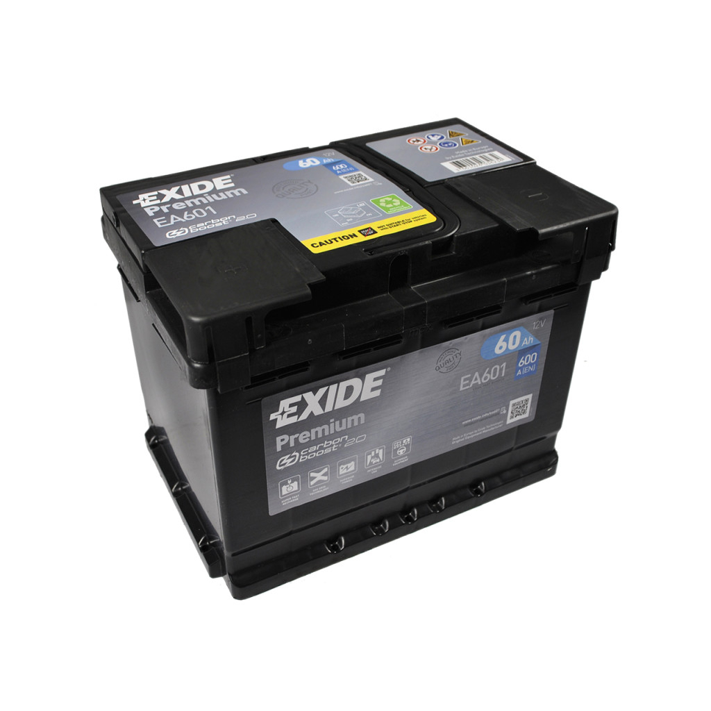 Акумулятор автомобільний EXIDE PREMIUM 60A (EA601) фото