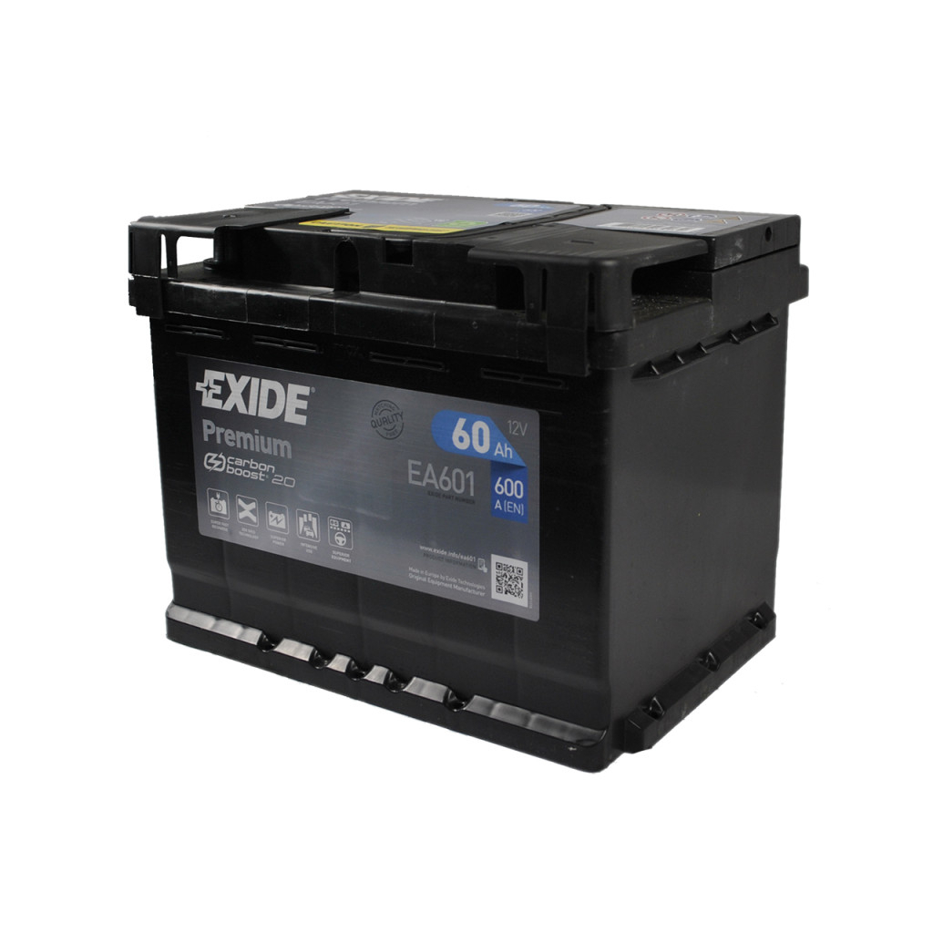 Акумулятор автомобільний EXIDE PREMIUM 60A (EA601) фото