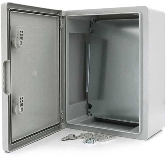 Шафа настінна ADAL PANO 400x300x220 мм, IP65, ударостійкий ABS-пластик (144845 / 108879 / 30989) фото2