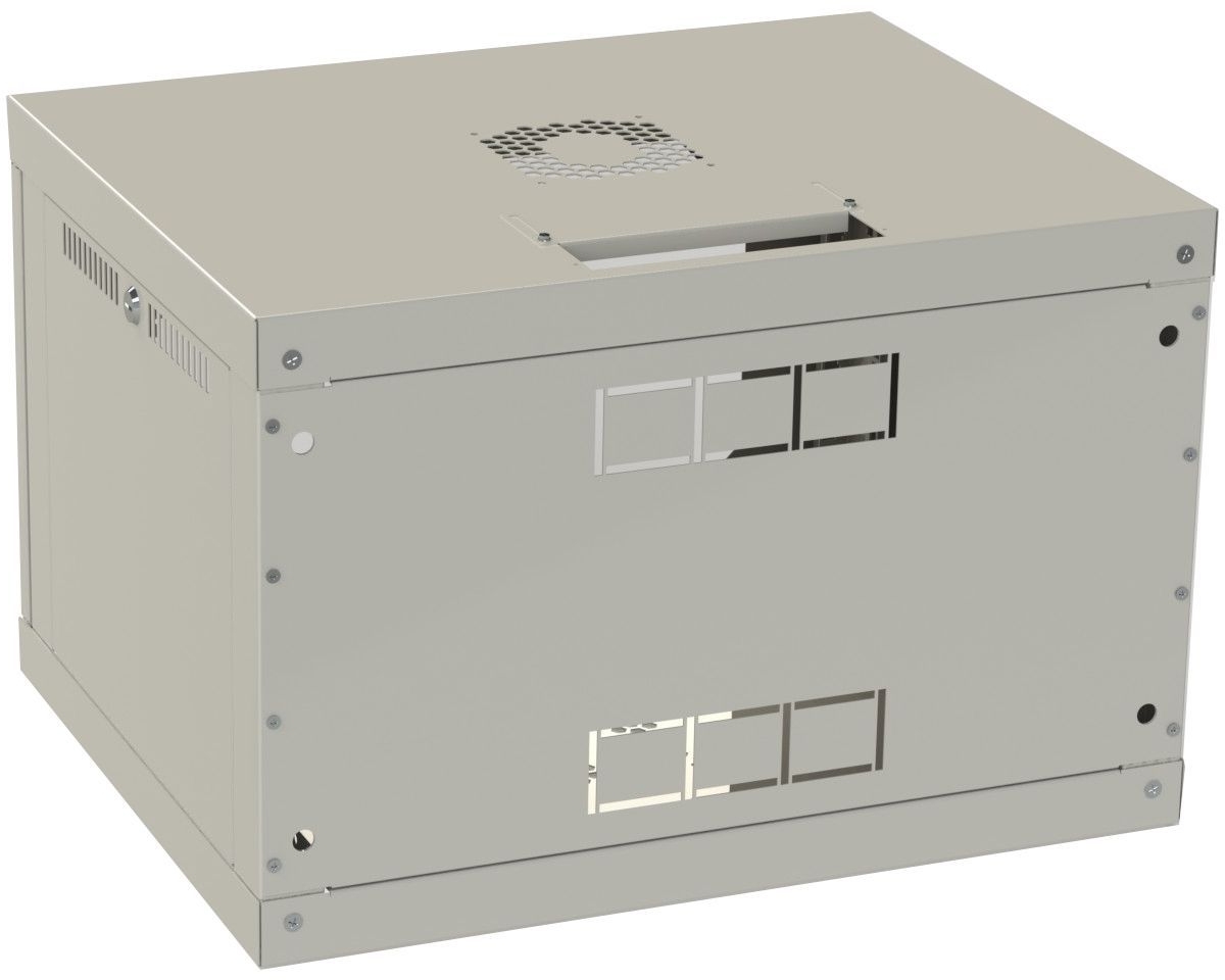Шкаф настенный CSV Wallmount Lite 19", 9U, глубина 450 мм, алюминиевая дверь (945-А-ШН) фото2
