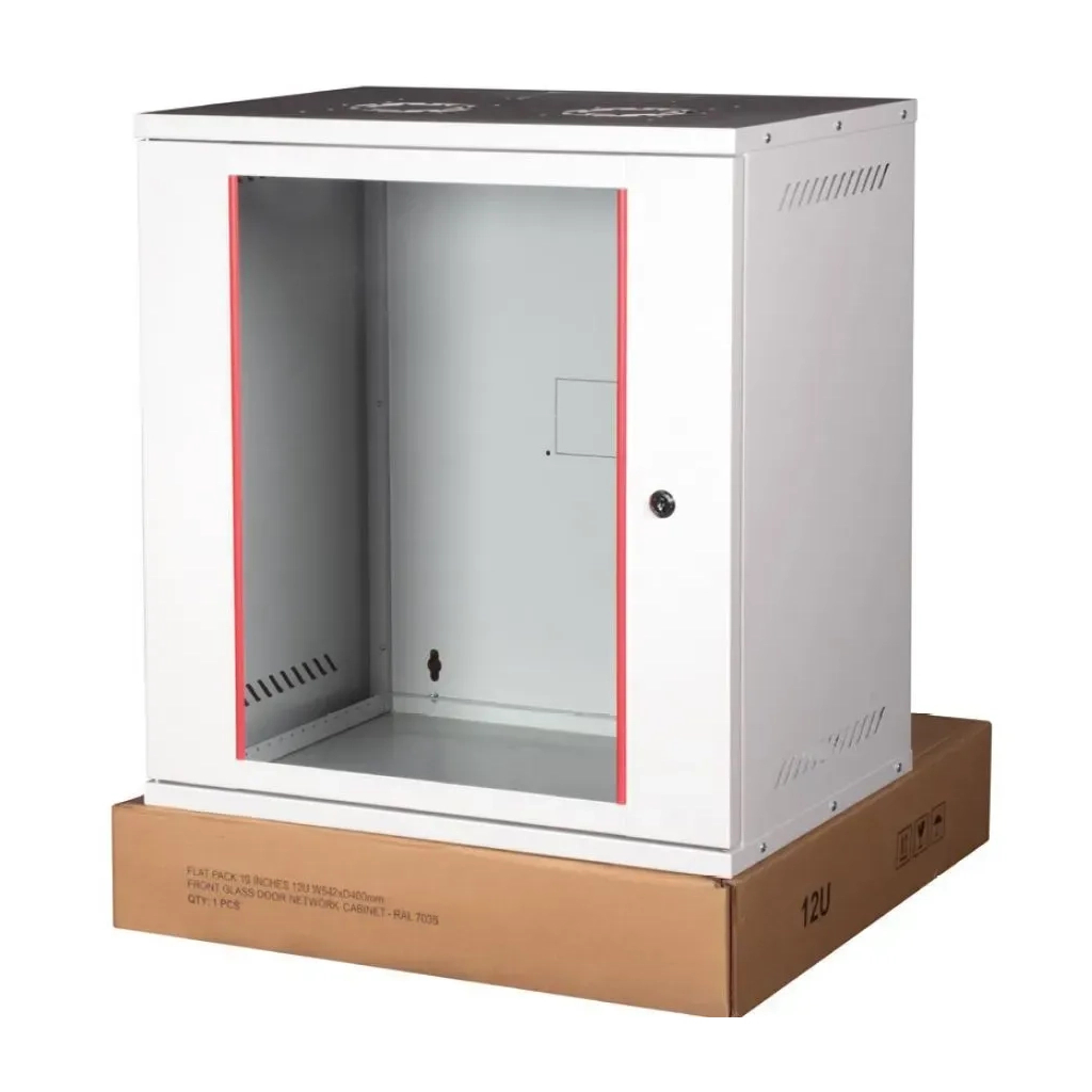 Шкаф настенный Hypernet 19", 12U, 542x400 мм, разборный Security Box (SB-40-12U-FLAT) фото4