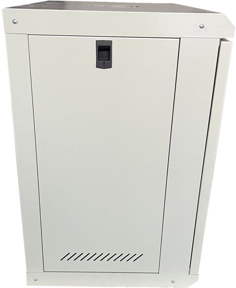 Шафа настінна GEAR 19", 12U, 600x450x650 мм, з полицею 19", gray (GWMSN-12U-600-450G) фото3