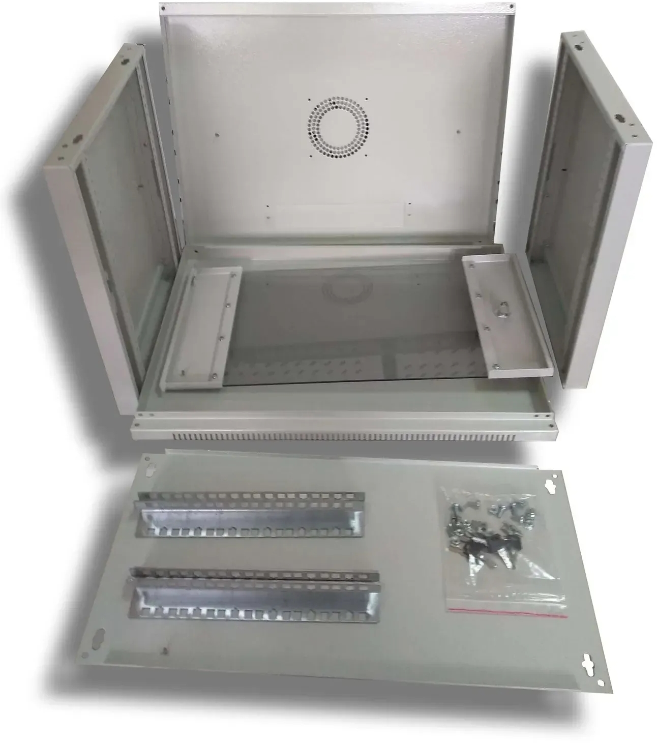 Шафа настінна Hypernet 19", 9U, 600x350 мм (WMNC-35-9U-FLAT) фото6