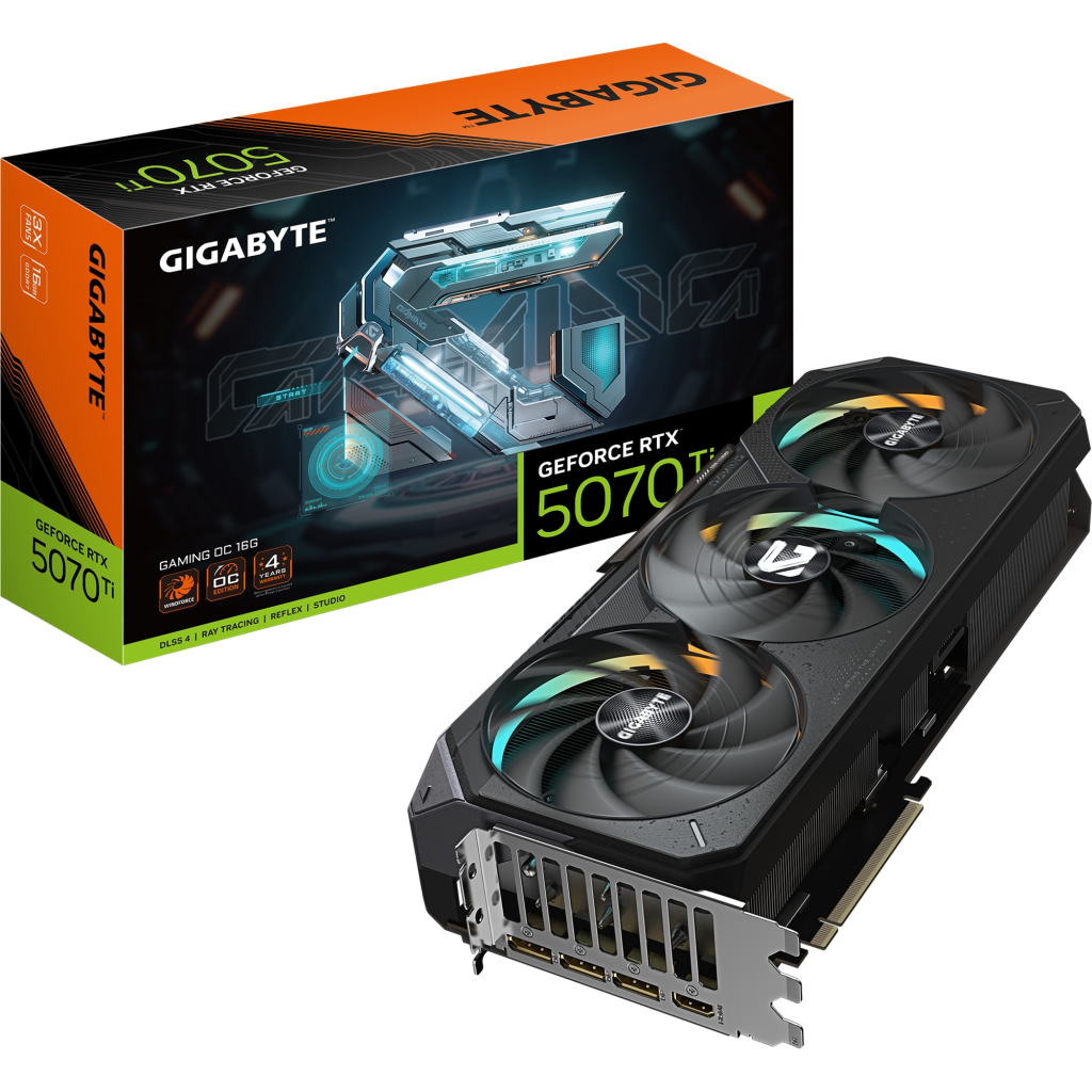 Видеокарта GIGABYTE GeForce RTX 5070 Ti 16GB GDDR7 GAMING OC (GV-N507TGAMING OC-16GD) фото10
